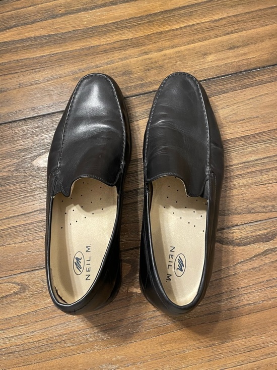Neil M Rome Black Leather Comfort Loafer Size 12 EEE Extra Wide Slip On Shoes main image 11